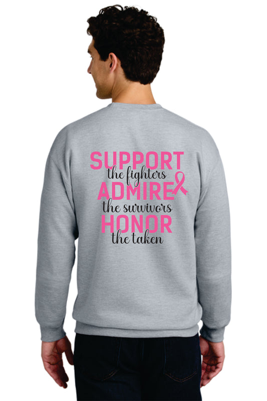 Western Cancer Awareness Crewneck