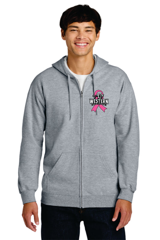 Western Cancer Awareness Full Zip
