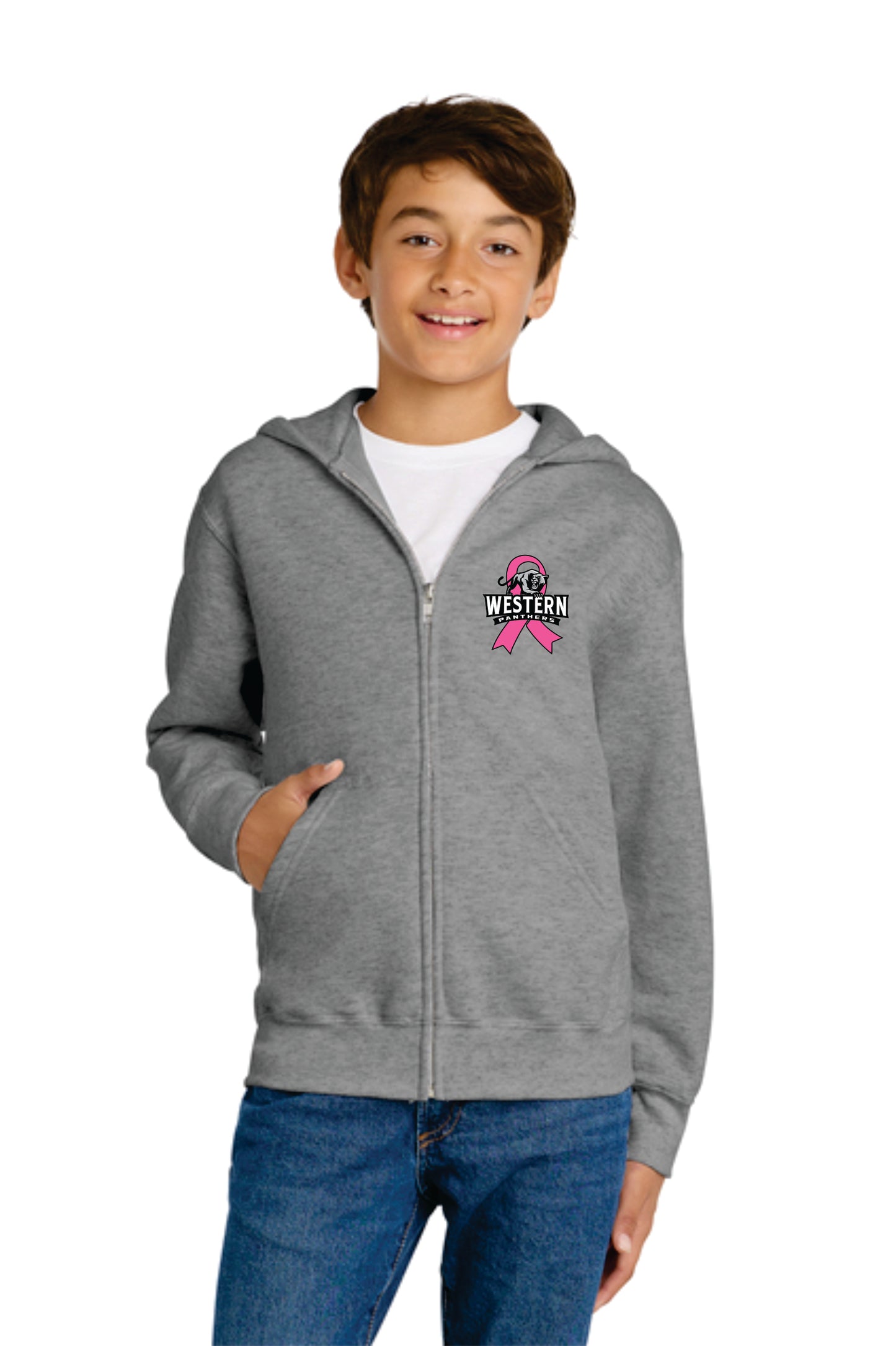Western Cancer Awareness Full Zip