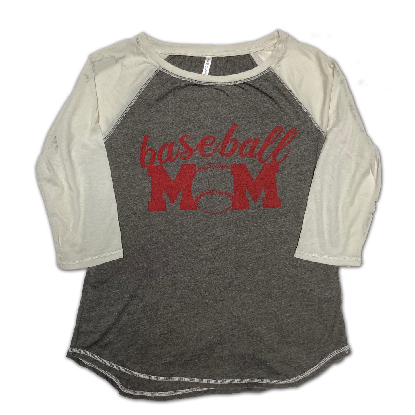 Baseball Mom Cream/Heather